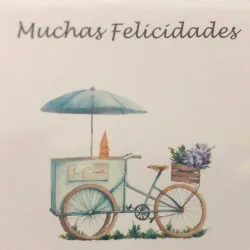 Tarjeta de felicitación para ramos de flores.