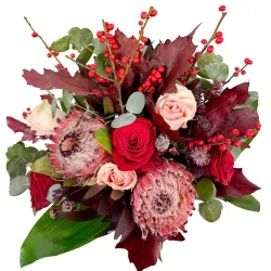Ramo de flores para Navidad.