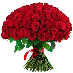 Enviar 100 rosas rojas a domicilio en Madrid.