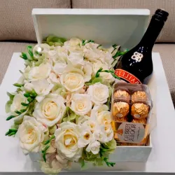 Rosas y bombones a domicilio en Madrid