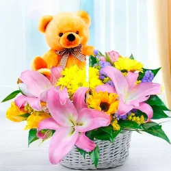 Enviar flores y peluches para recién nacidos en Madrid