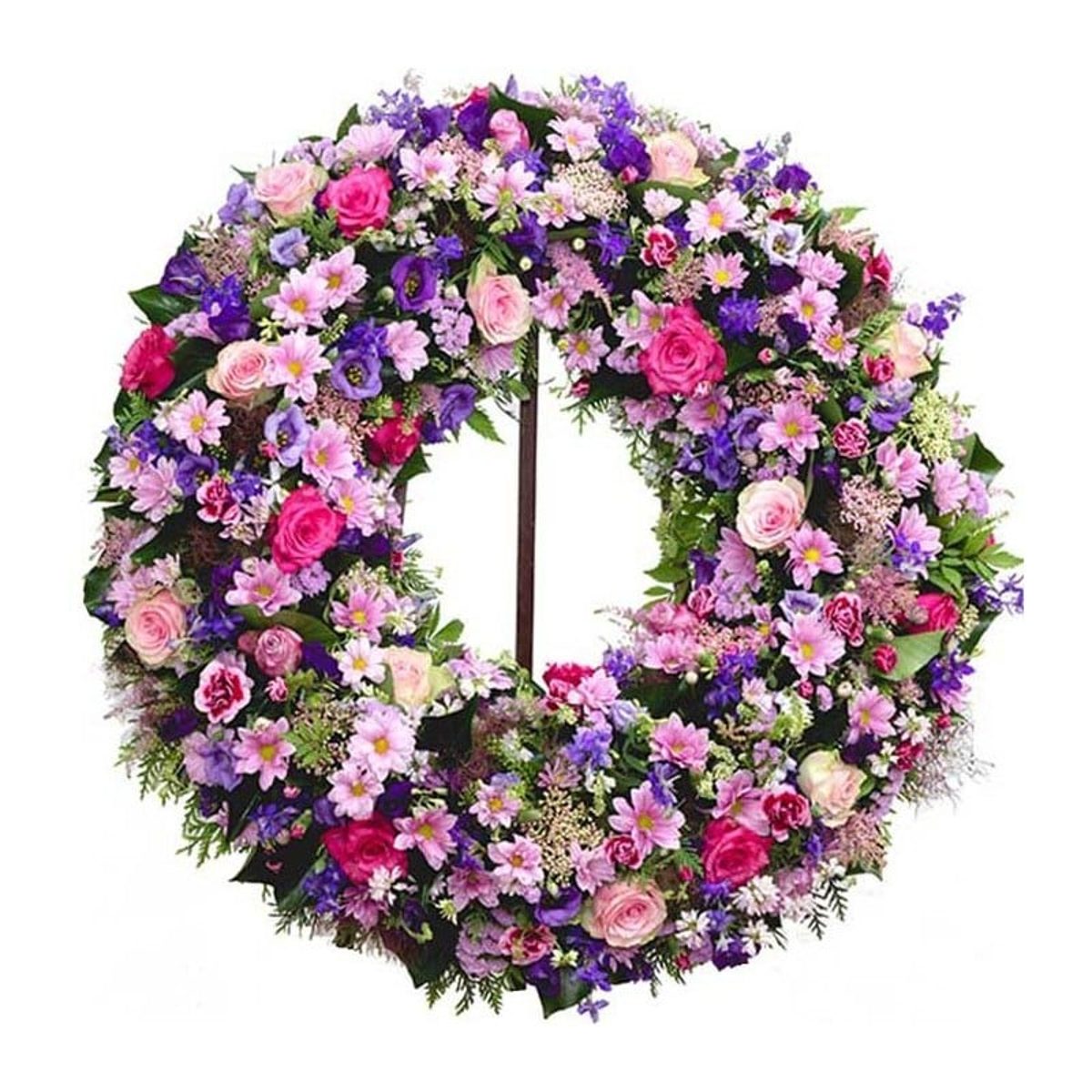 Corona de flores Añil