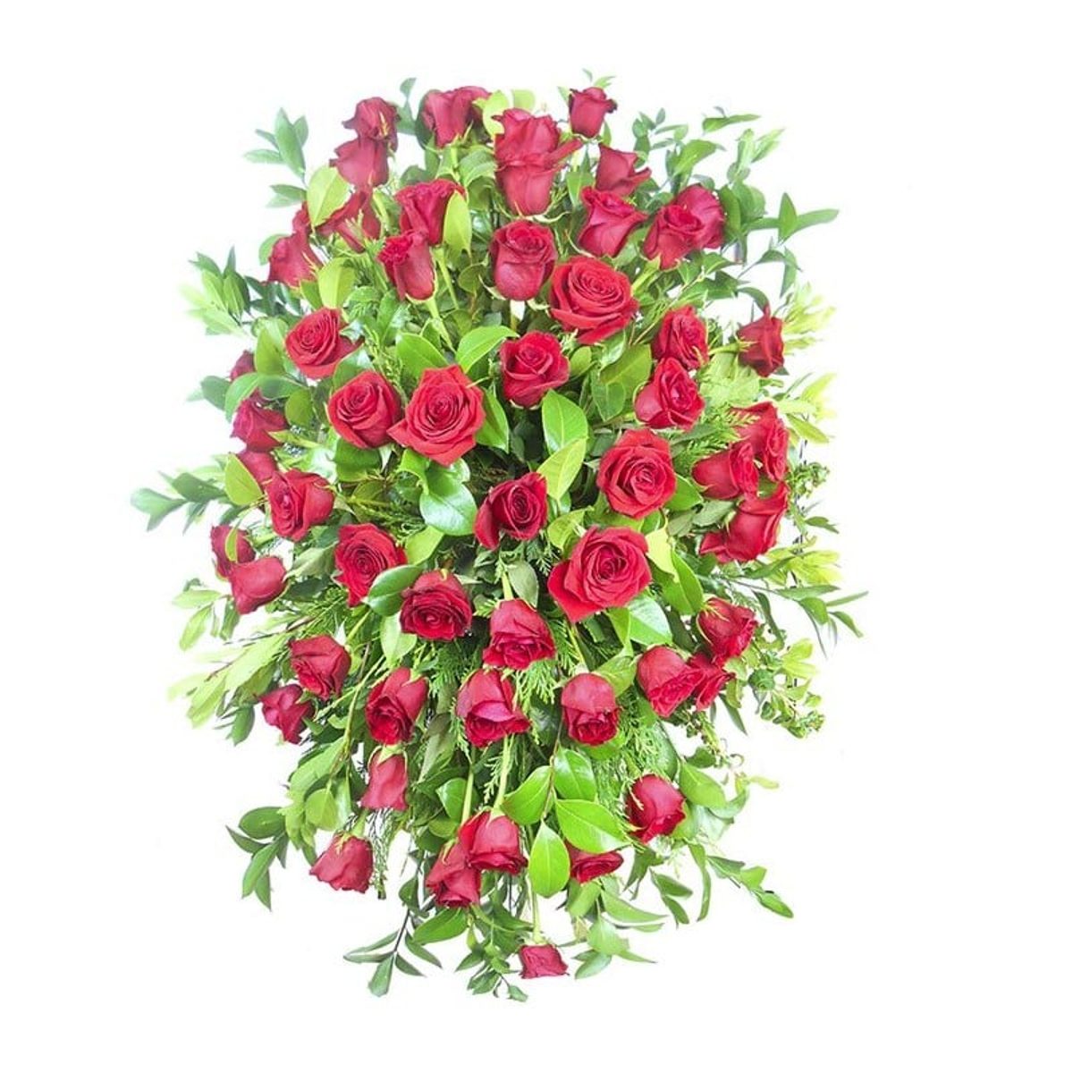 Palma de rosas funeral
