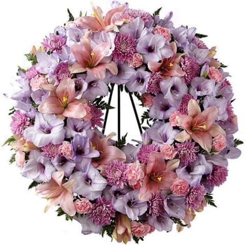 Corona de flores Omicron
