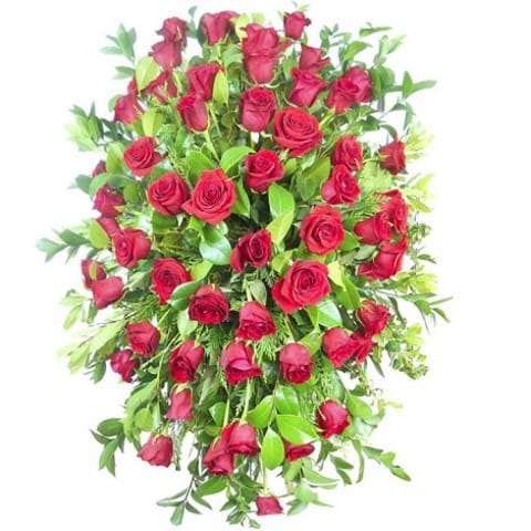Palma de rosas funeral