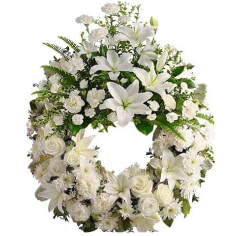 Corona de flores Albia