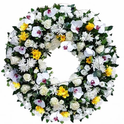 Corona de flores Bruma