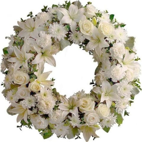 Corona de Rosas y Azucenas