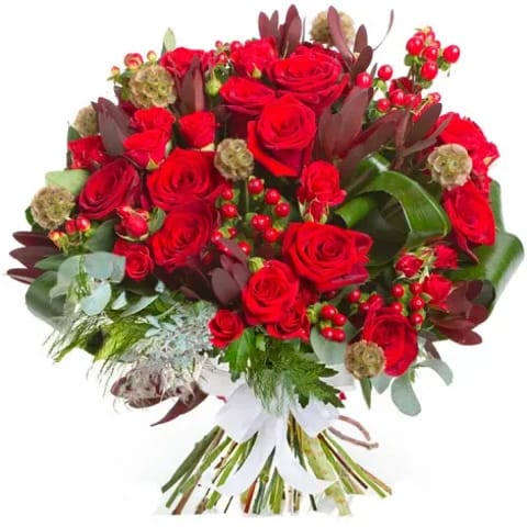 Envío de ramos de rosas rojas a domicilio