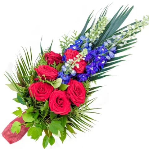 Ramo de flores funerario para enviar a tanatorios de Madrid.