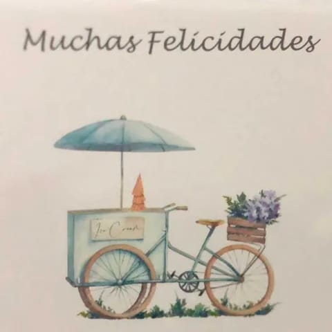 Tarjeta de felicitación para ramos de flores.