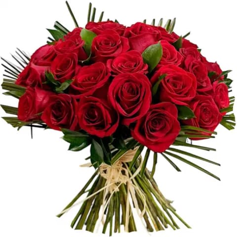 Ramo hecho con 36 rosas rojas. Envíos a domicilio en Madrid.
