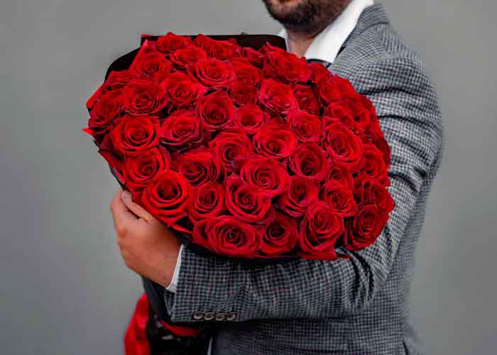 Número de rosas en un ramo